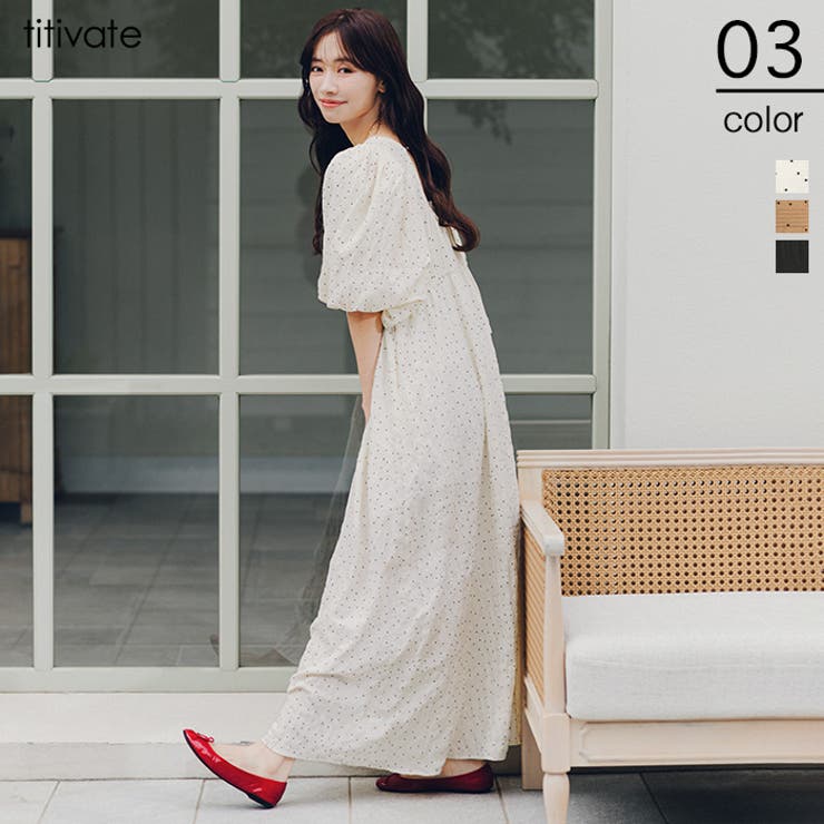 エアリーバックリボンワンピース | titivate | 詳細画像1 