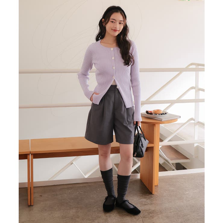 ミドル丈リブニットカーディガン | titivate | 詳細画像26 