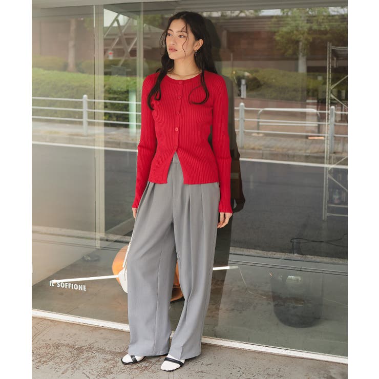 ミドル丈リブニットカーディガン | titivate | 詳細画像29 