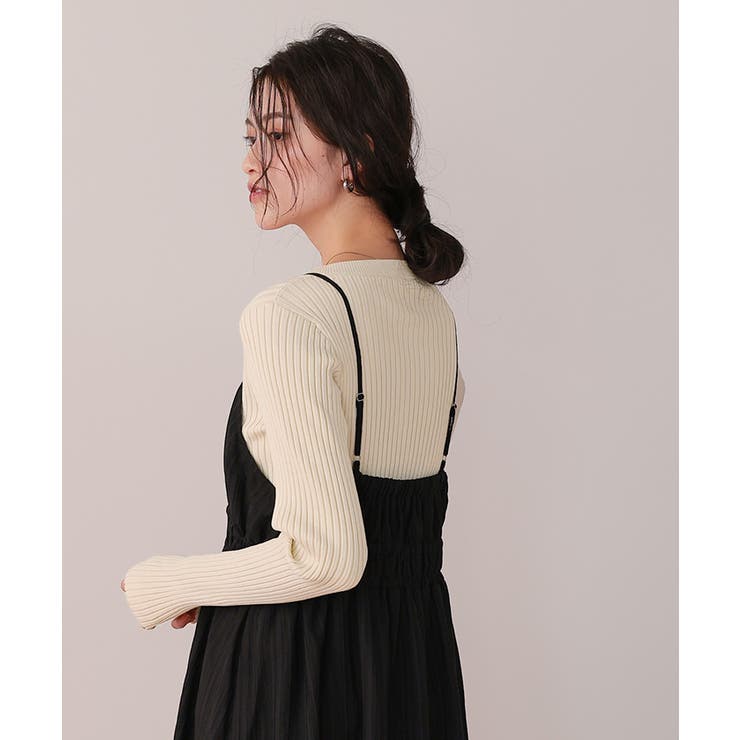 ミドル丈リブニットカーディガン | titivate | 詳細画像31 