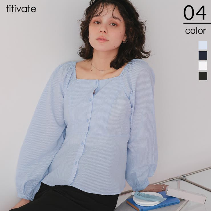 ペプラムオフショルダーブラウス | titivate | 詳細画像1 