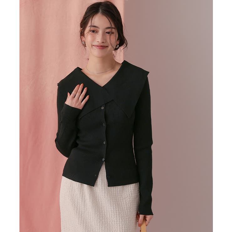 UVケア/抗ピルビッグカラーリブニット | titivate | 詳細画像25 