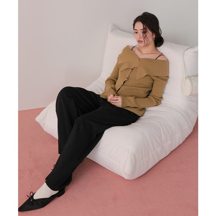 UVケア/抗ピルビッグカラーリブニット | titivate | 詳細画像32 