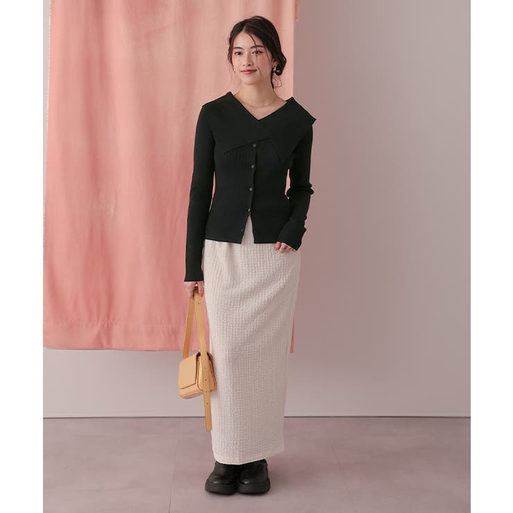 UVケア/抗ピルビッグカラーリブニット | titivate | 詳細画像35 