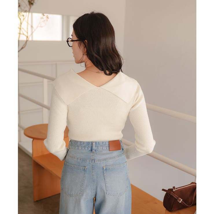 UVケア/抗ピルビッグカラーリブニット | titivate | 詳細画像5 