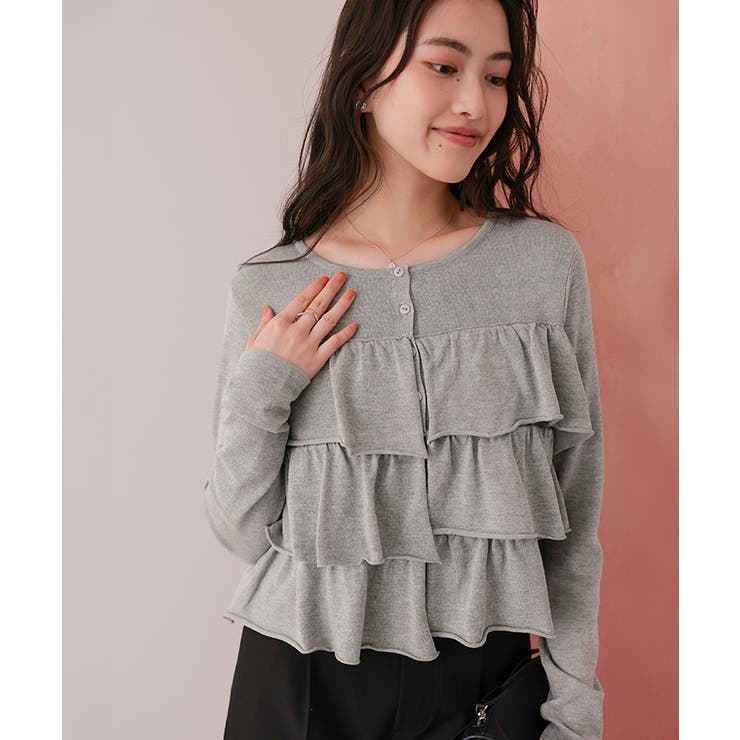 ティアードフリルニットカーディガン/トップス | titivate | 詳細画像22 