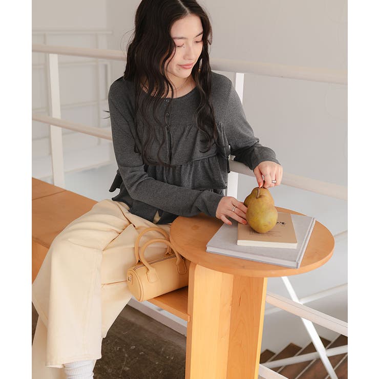 ティアードフリルニットカーディガン/トップス | titivate | 詳細画像9 