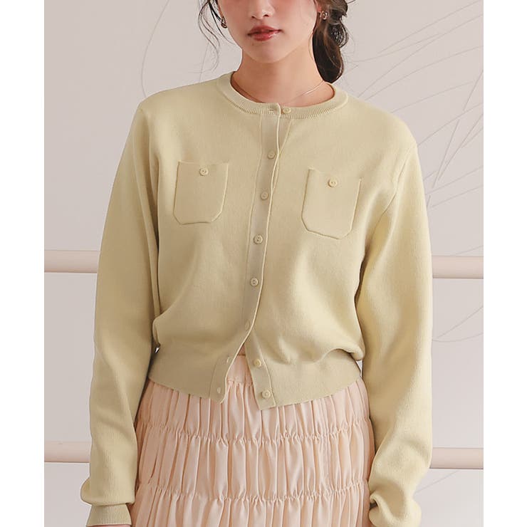 胸ポケットニットカーディガン | titivate | 詳細画像22 