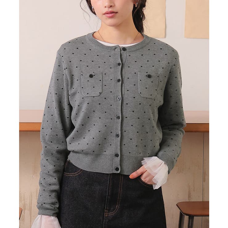 胸ポケットニットカーディガン | titivate | 詳細画像27 