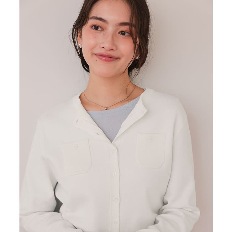 胸ポケットニットカーディガン | titivate | 詳細画像12 