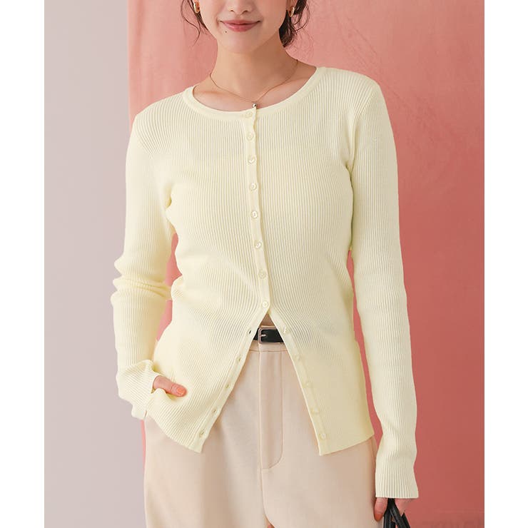 メニー釦リブニットカーディガン | titivate | 詳細画像22 