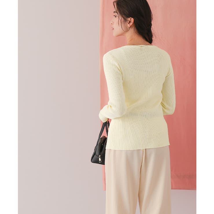 メニー釦リブニットカーディガン | titivate | 詳細画像31 