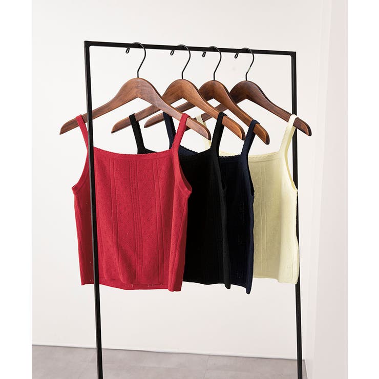 アイレットニットカーディガン/キャミソールトップスセット | titivate | 詳細画像23 