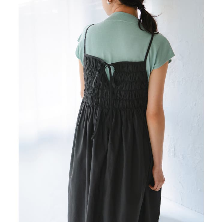 前後2wayバストシャーリングキャミソールワンピース | titivate | 詳細画像23 