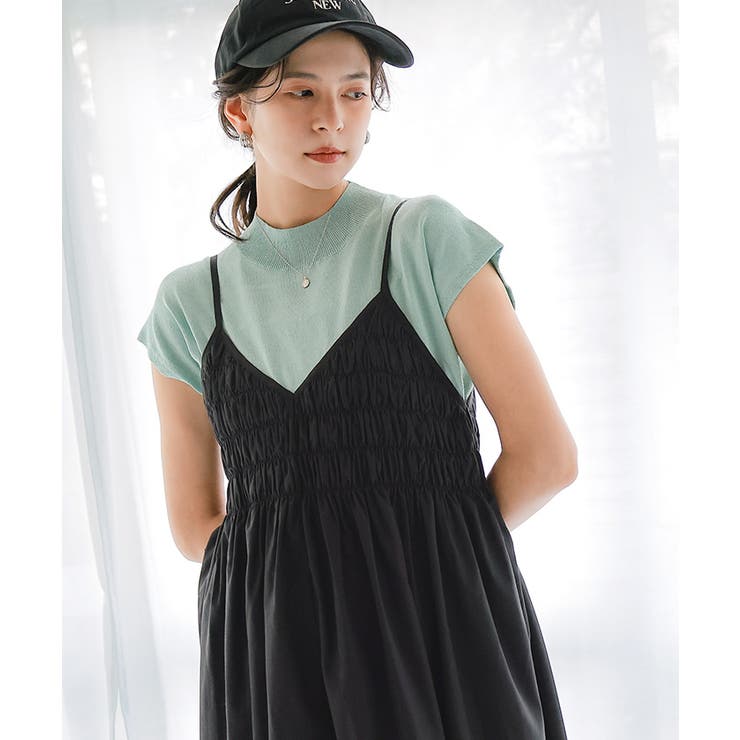 前後2wayバストシャーリングキャミソールワンピース | titivate | 詳細画像31 