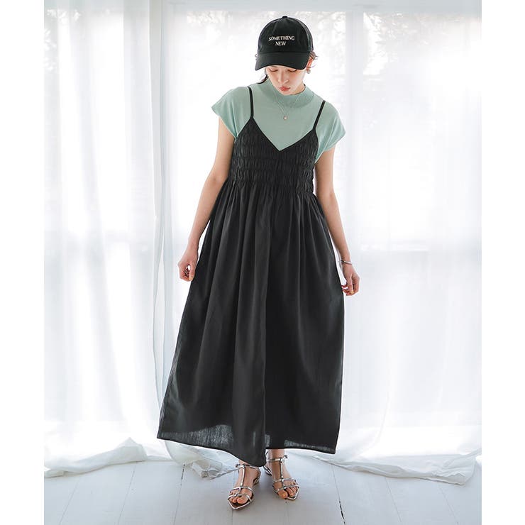 前後2wayバストシャーリングキャミソールワンピース | titivate | 詳細画像33 