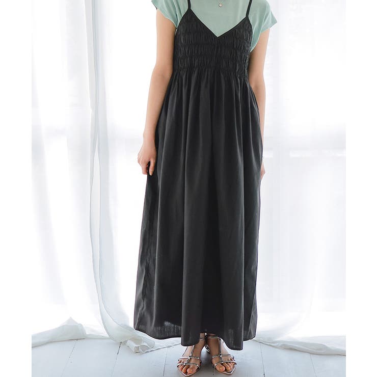 前後2wayバストシャーリングキャミソールワンピース | titivate | 詳細画像13 