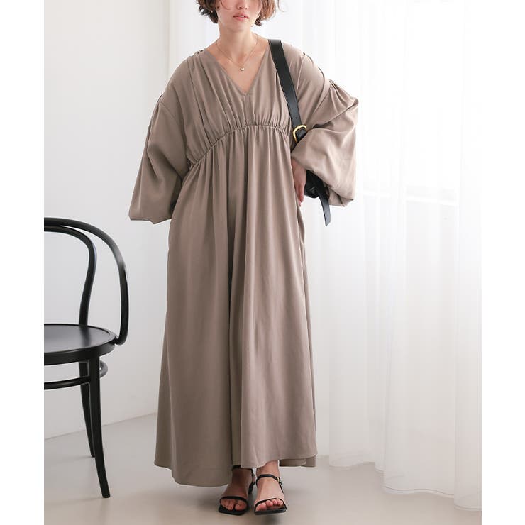 Vネックカフタンワンピース | titivate | 詳細画像19 