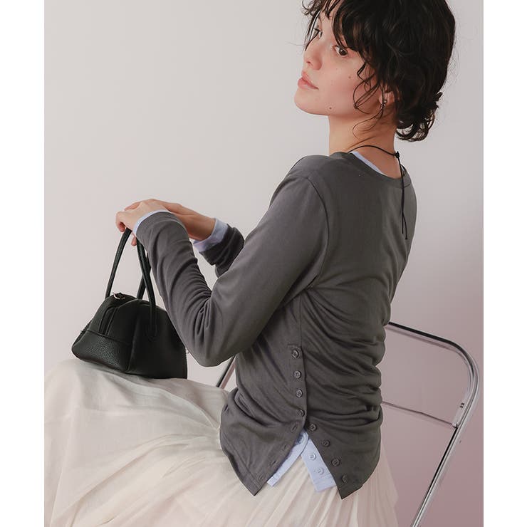 レイヤードスリットデザイントップスセット | titivate | 詳細画像24 