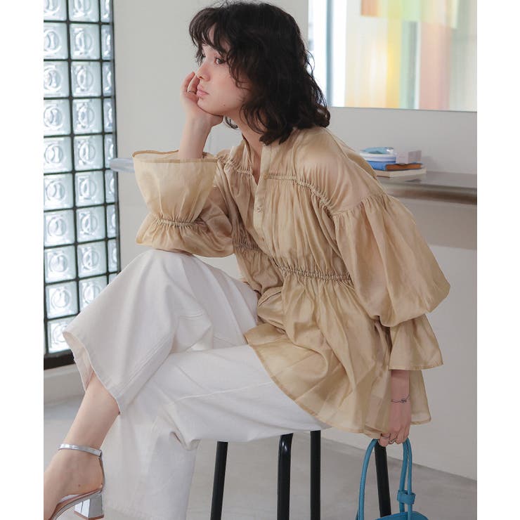 ティアードギャザーボリュームブラウス | titivate | 詳細画像6 