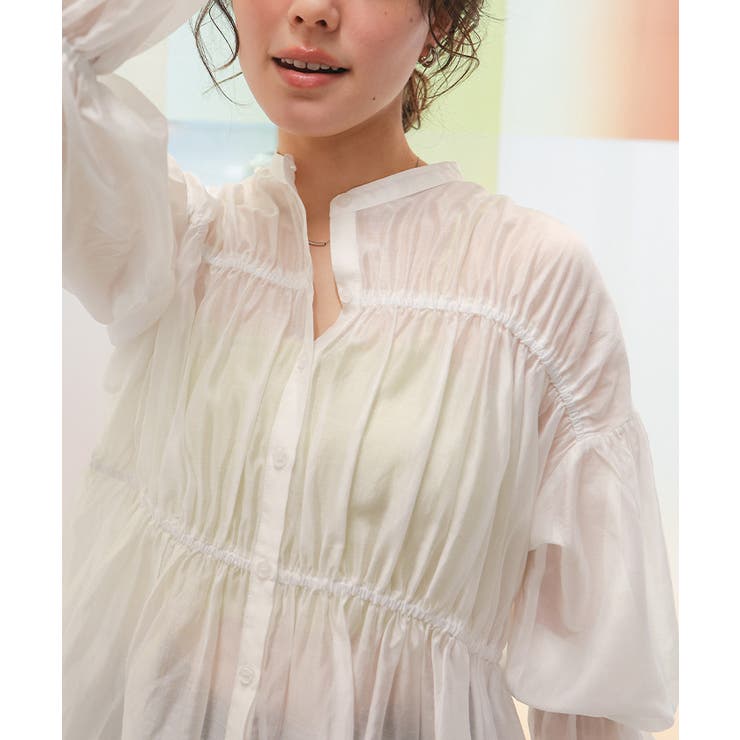 ティアードギャザーボリュームブラウス | titivate | 詳細画像8 