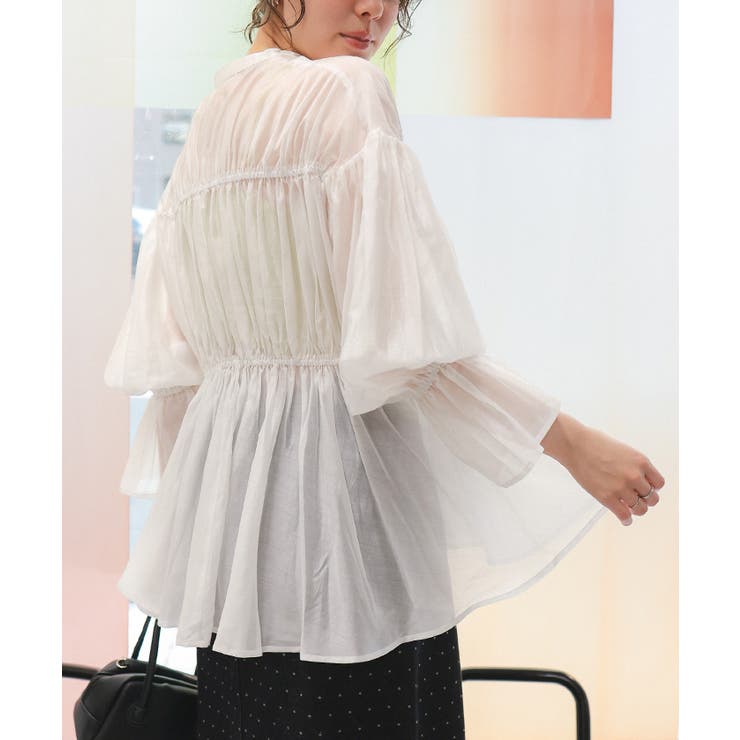 ティアードギャザーボリュームブラウス | titivate | 詳細画像9 