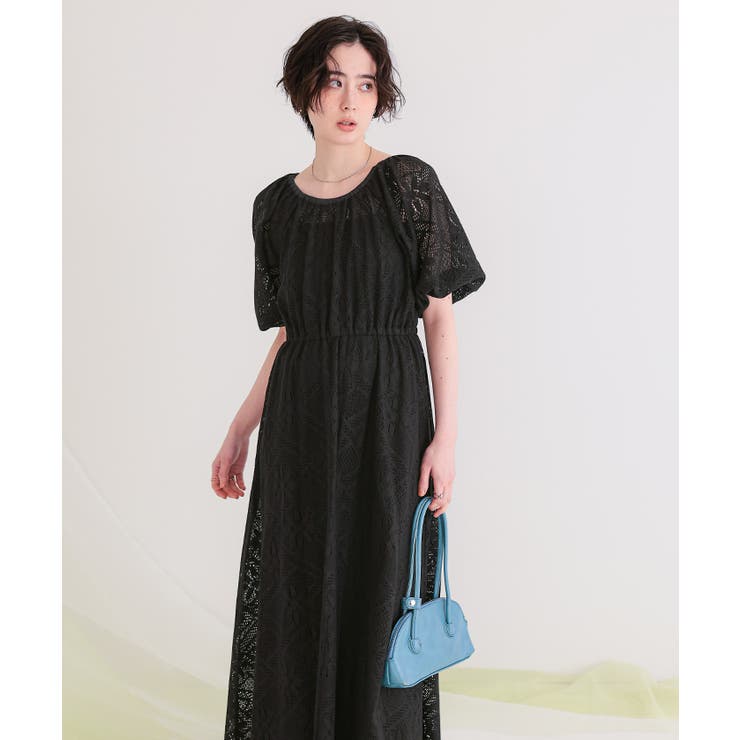 前後2wayパフスリーブレースワンピース | titivate | 詳細画像18 