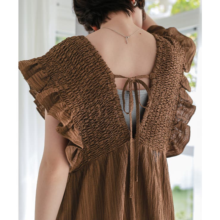 シャーリングフリルワンピース | titivate | 詳細画像14 