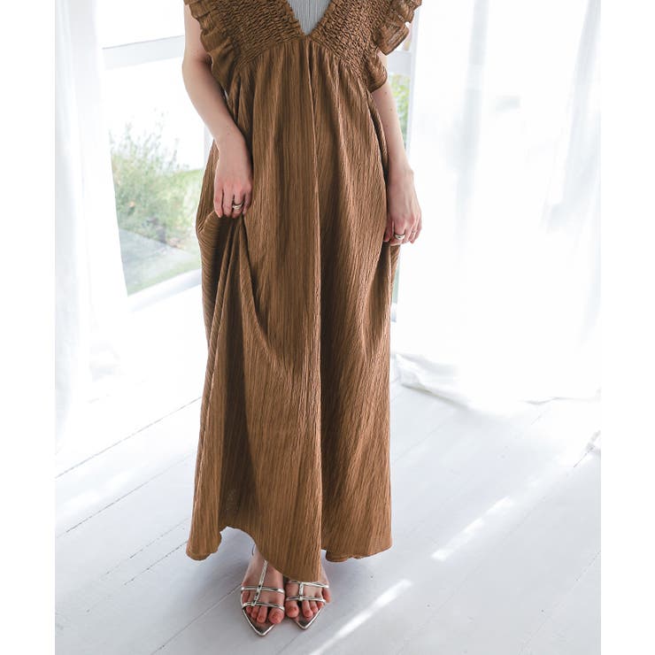 シャーリングフリルワンピース | titivate | 詳細画像23 