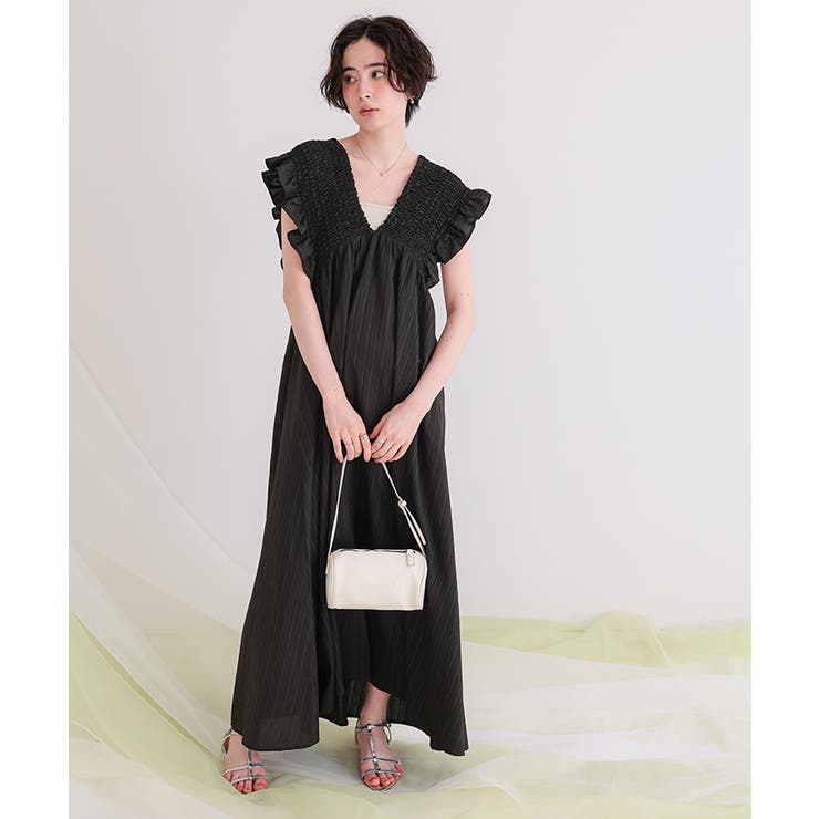 シャーリングフリルワンピース | titivate | 詳細画像24 