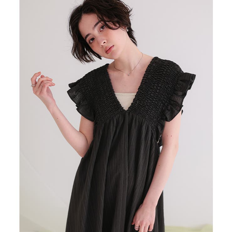 シャーリングフリルワンピース | titivate | 詳細画像25 