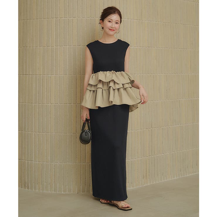 フリルキャミソールトップス/リブカットソーワンピースセット | titivate | 詳細画像18 