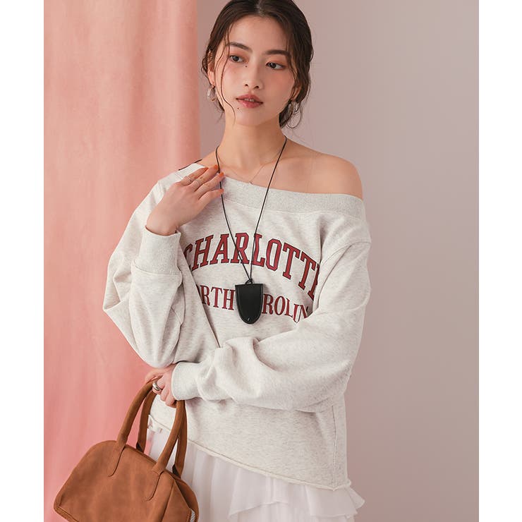 オフショルダースウェットプルオーバー | titivate | 詳細画像22 