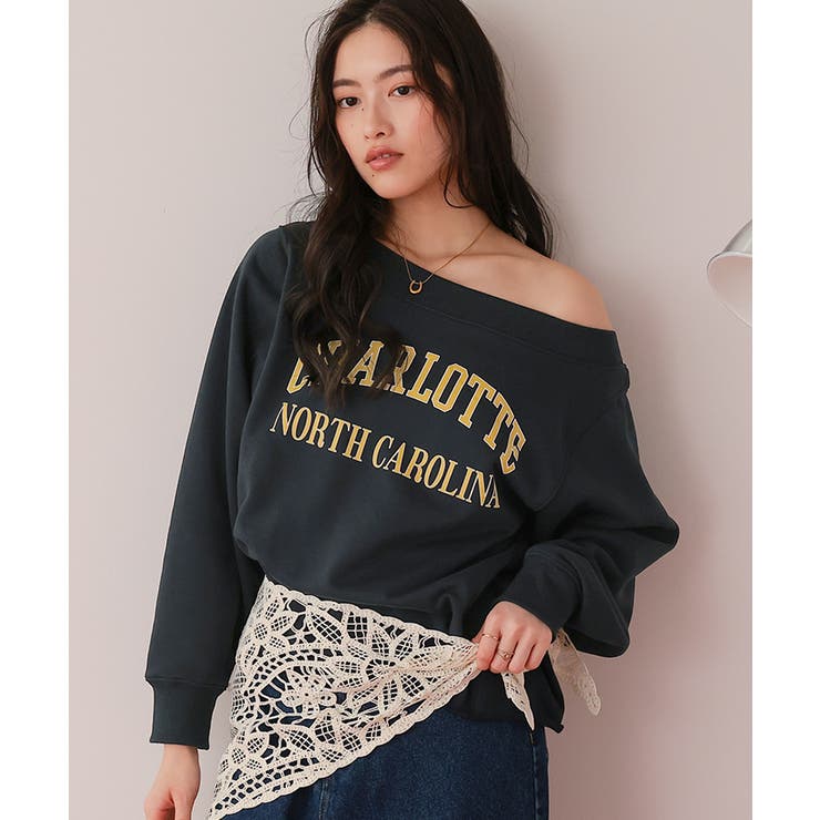 オフショルダースウェットプルオーバー | titivate | 詳細画像25 