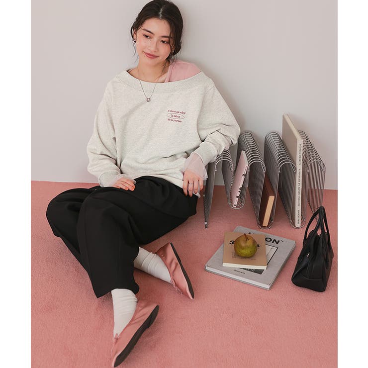 オフショルダースウェットプルオーバー | titivate | 詳細画像34 