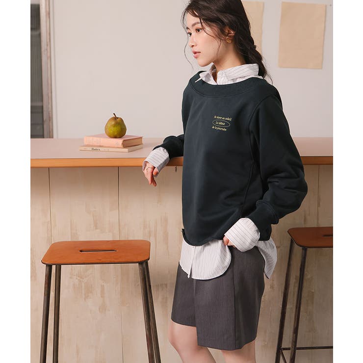 オフショルダースウェットプルオーバー | titivate | 詳細画像9 