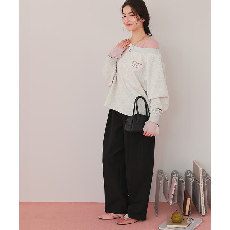 オフショルダースウェットプルオーバー | titivate | 詳細画像18 