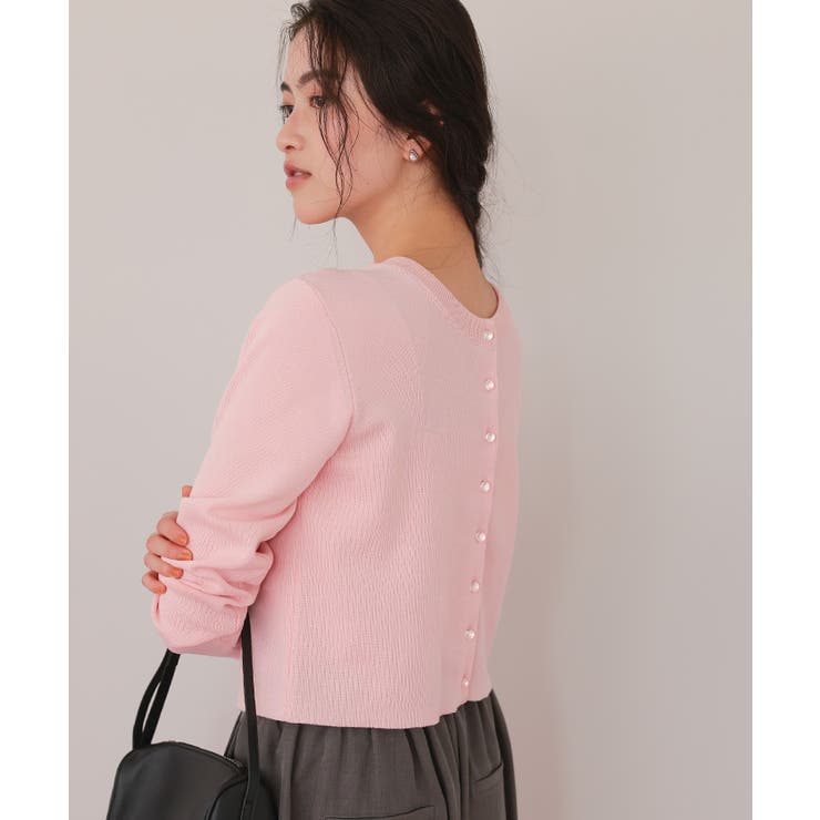 クリア釦UVケアニットカーディガン | titivate | 詳細画像25 