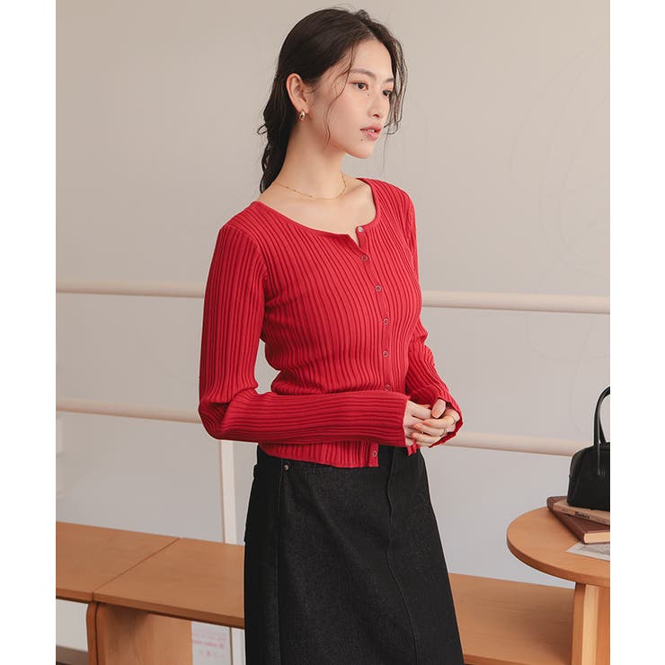 UVケアリングドットニットカーディガン | titivate | 詳細画像6 