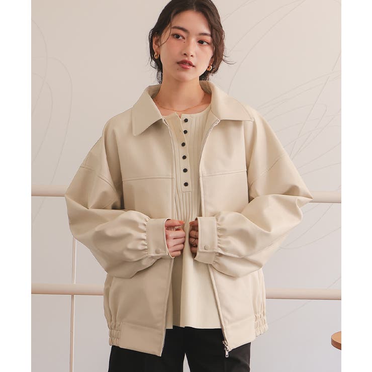 フェイクレザー/スエードオーバージャケット | titivate | 詳細画像23 