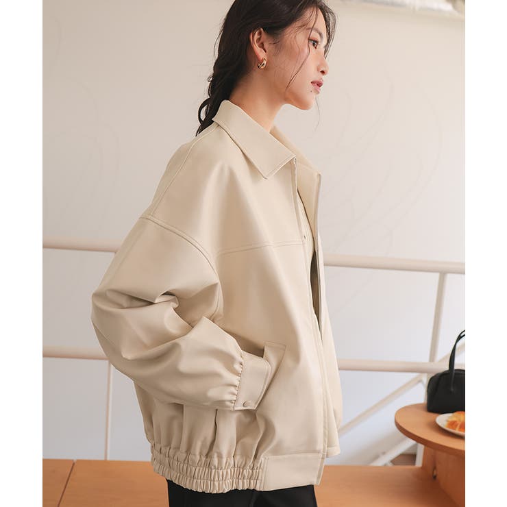 フェイクレザー/スエードオーバージャケット | titivate | 詳細画像3 