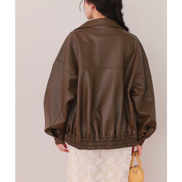 フェイクレザー/スエードオーバージャケット | titivate | 詳細画像13 