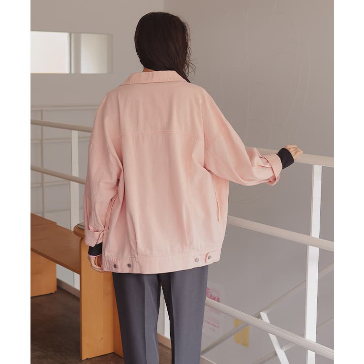 襟付ルーズデニムジャケット | titivate | 詳細画像33 