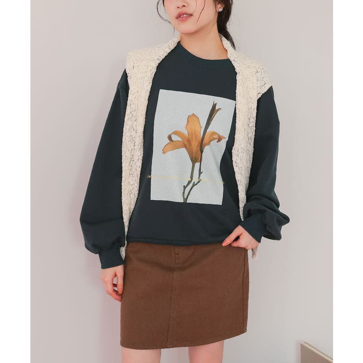 フォトプリントオーバーサイズスウェットプルオーバー | titivate | 詳細画像13 