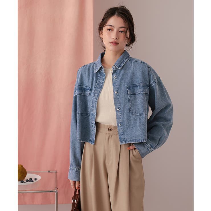 ライトオンスショートデニムシャツ | titivate | 詳細画像23 