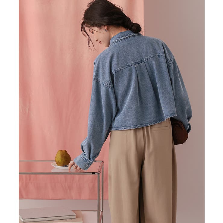 ライトオンスショートデニムシャツ | titivate | 詳細画像25 