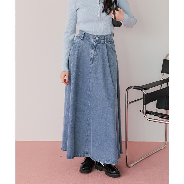 ライトオンスデニムフレアスカート | titivate | 詳細画像13 