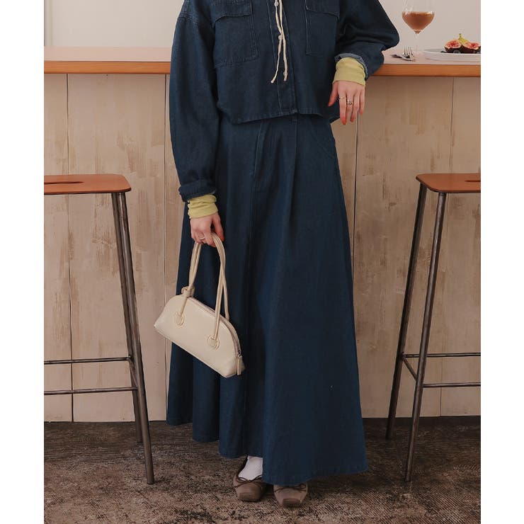 ライトオンスデニムフレアスカート | titivate | 詳細画像18 