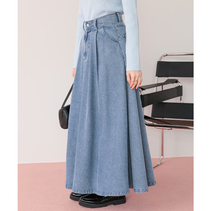 ライトオンスデニムフレアスカート | titivate | 詳細画像23 