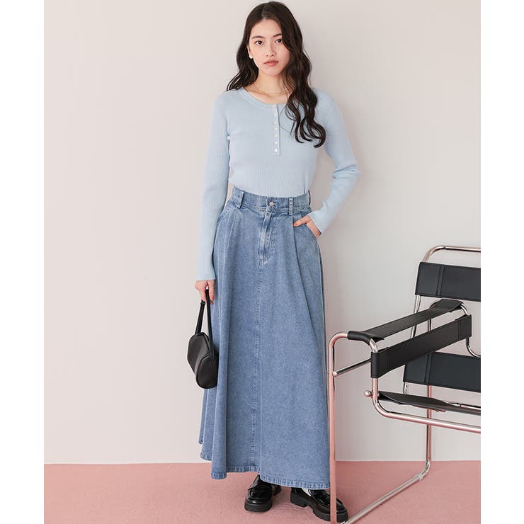 ライトオンスデニムフレアスカート | titivate | 詳細画像26 